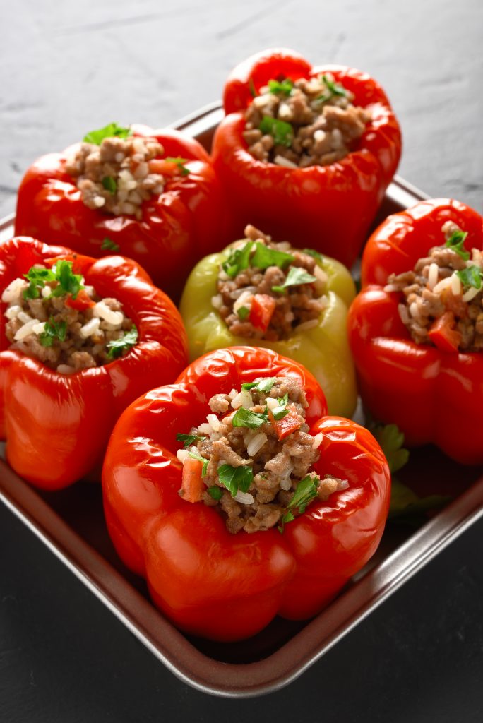 Recette Plat poivrons farcis