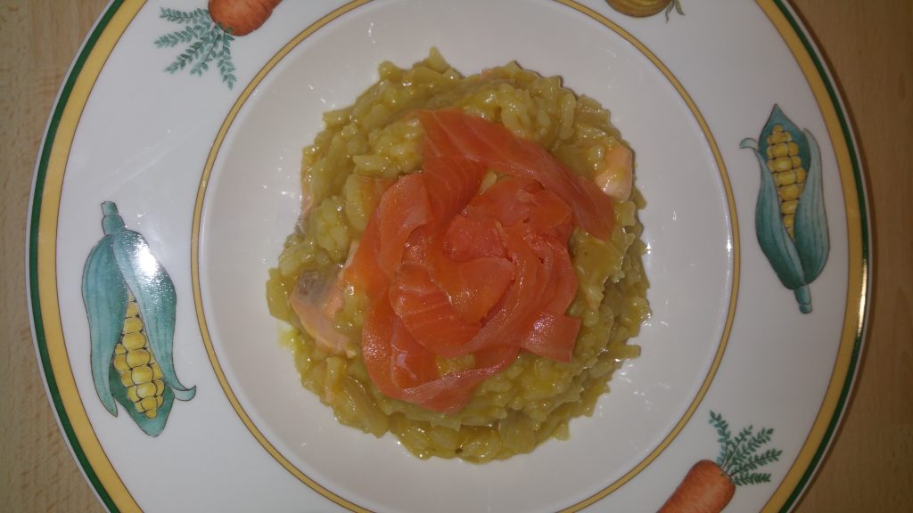 Risotto aux deux saumons